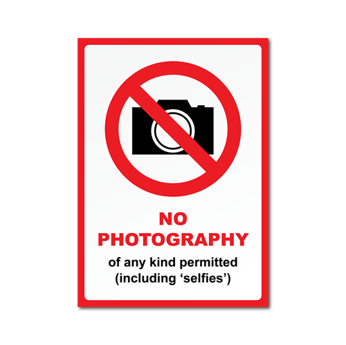 Picture of No Photography Sign