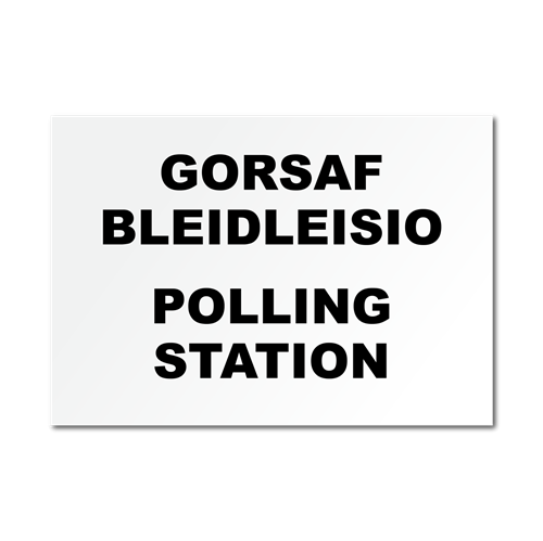 Picture of Gorsaf Bleidleisio | Polling Station Sign