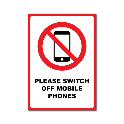 Picture of No Mobile Phones Sign