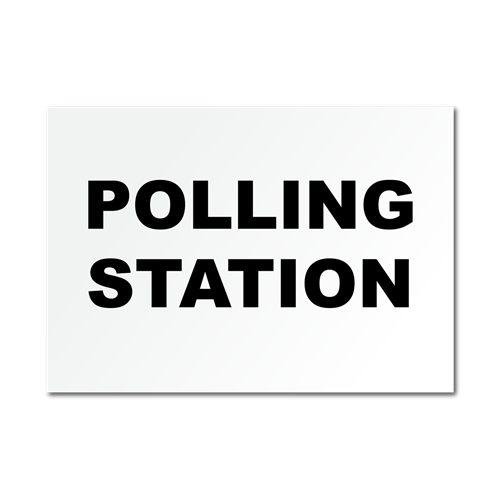 Picture of Polling Station Sign